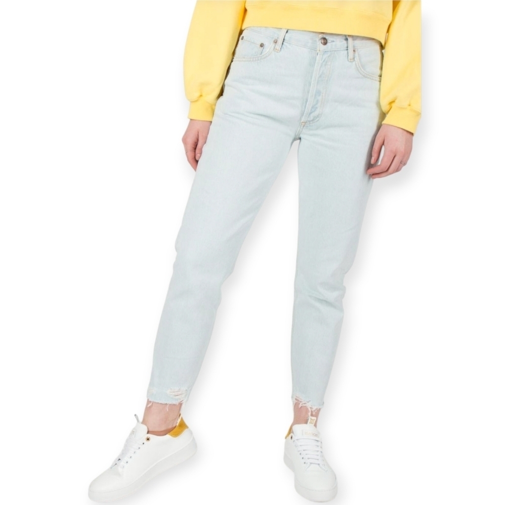 Agolde Jamie High Rise Straight Leg Jeans in Meadow Size 29